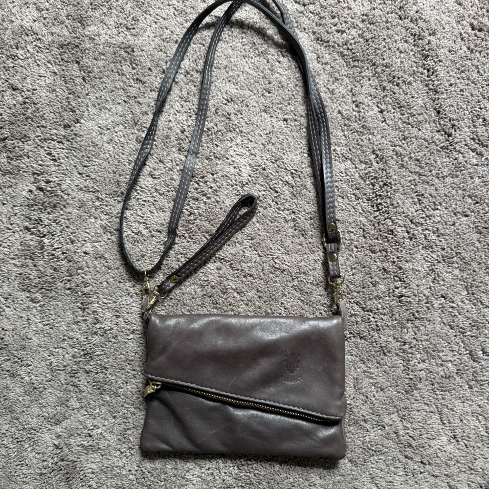 italian leather crossbody bag NWOT